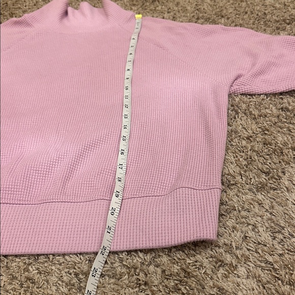ALO Yoga Waffle Weekend Escape Mock Neck Long Sleeve S/M - Picture 7 of 7